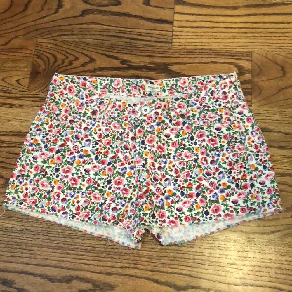 Madewell floral shorts